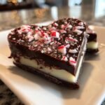 heart-shaped peppermint bark