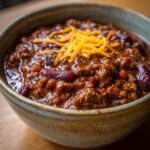 hearty slow simmered spicy tex mex chili