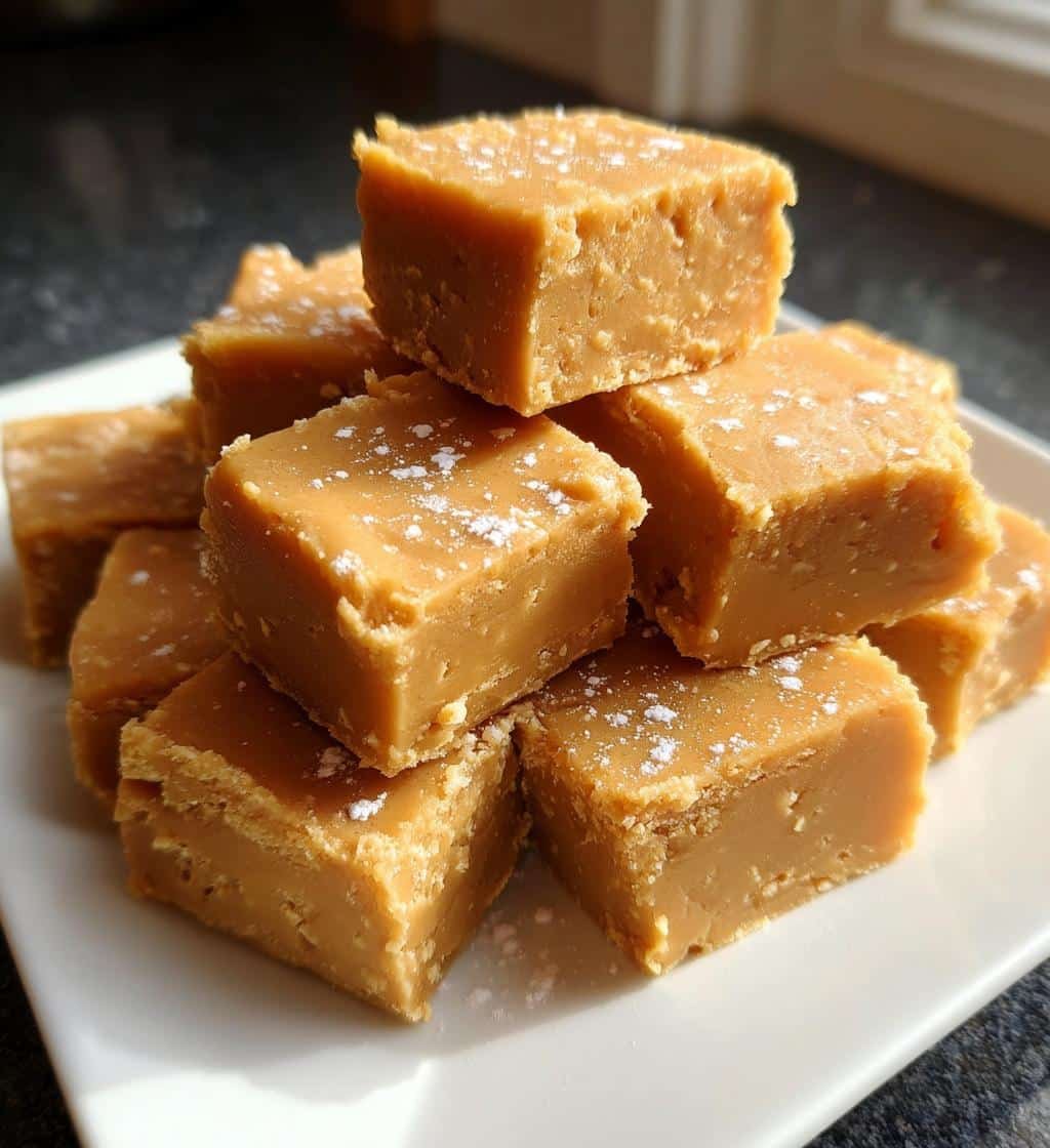 high-protein peanut butter fudge - detail 1