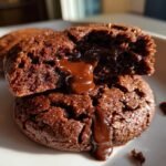 indulgent gooey chocolate ganache cookies