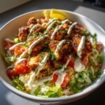 irresistible chicken shawarma crispy rice salad