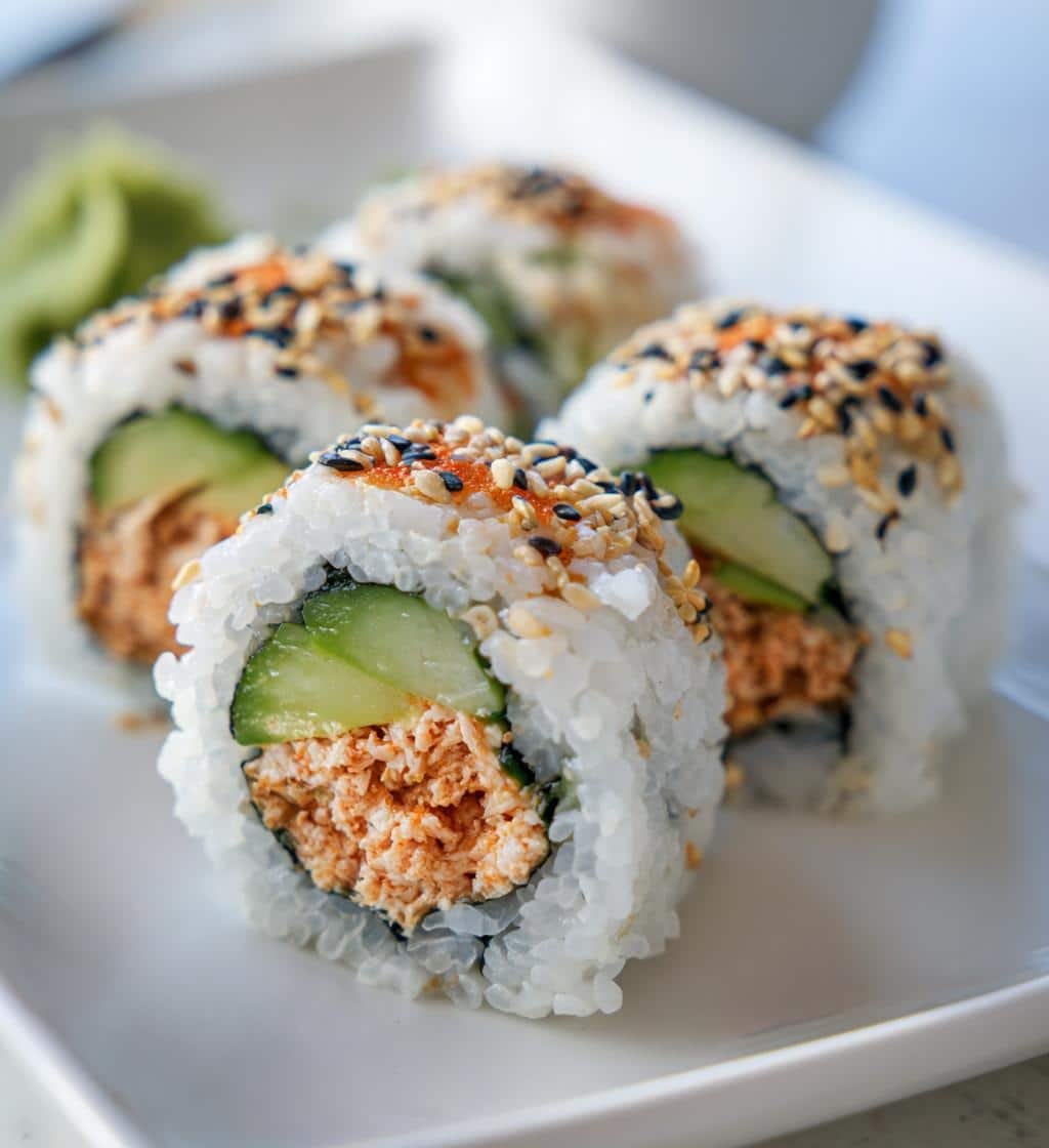 irresistible kani sushi spicy crab roll sushi night favorite - detail 1