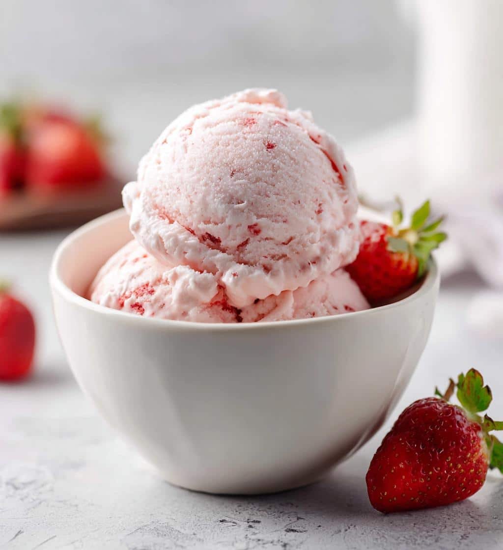 Creamy Keto Strawberry Ice Cream Recipe in Just 15 Minutes 3 keto strawberry ice cream - detail 1