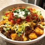 loaded potato taco bowls
