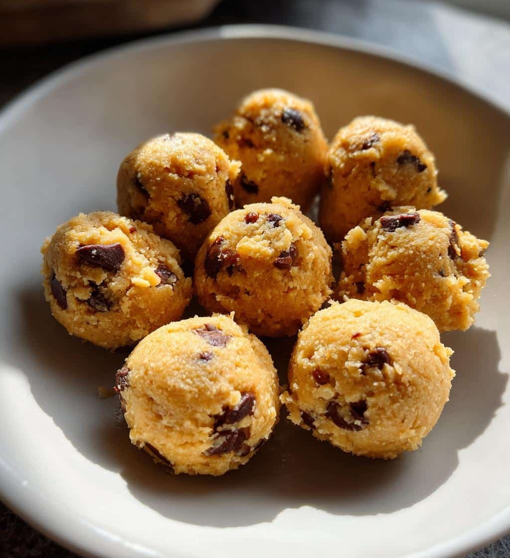 low-sugar cookie dough bites - detail 1
