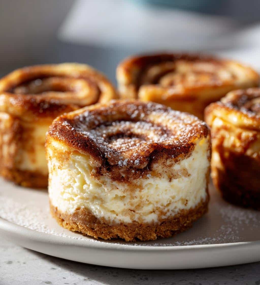 Irresistible 2-Step Mini Cinnamon Roll Cheesecakes Recipe 3 mini cinnamon roll cheesecakes recipe 2 - detail 1