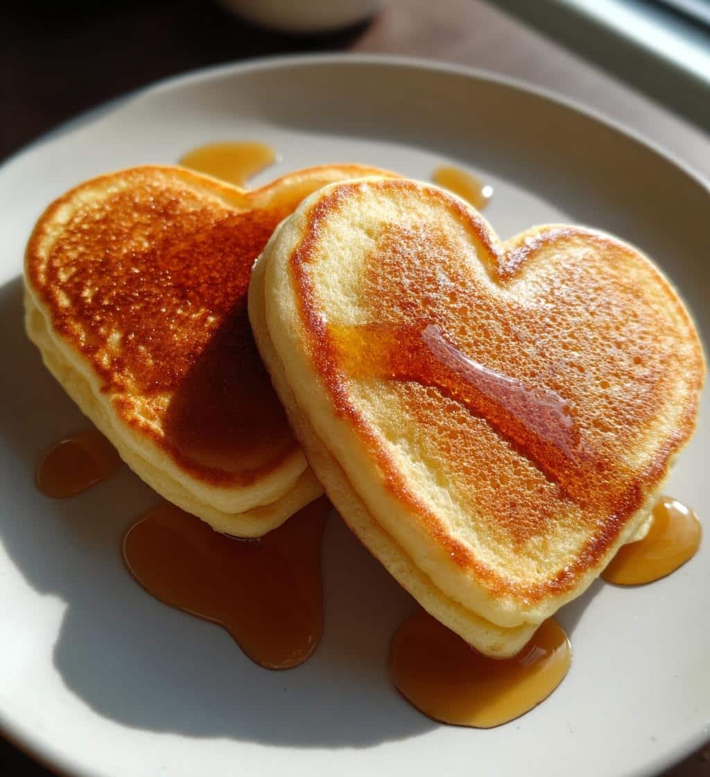 Irresistible One-Pan Heart-Shaped Pancakes in 15 Minutes 3 one-pan heart-shaped pancakes - detail 1