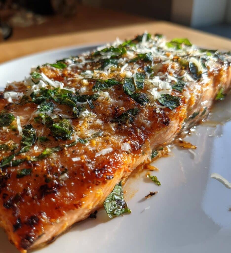 parmesan basil air fryer salmon