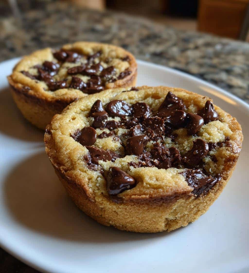peanut butter chocolate chip cookie cups - detail 1
