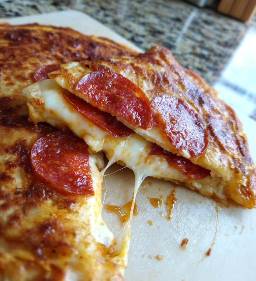 pepperoni pizza quesadillas - detail 1