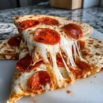 pepperoni pizza quesadillas