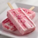 pink valentine fudge pops
