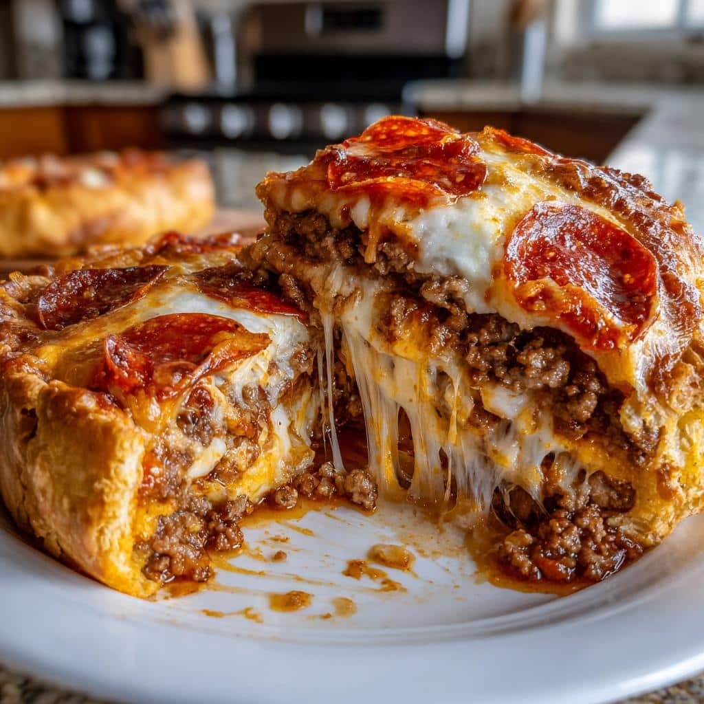 pizza burger pie - detail 1