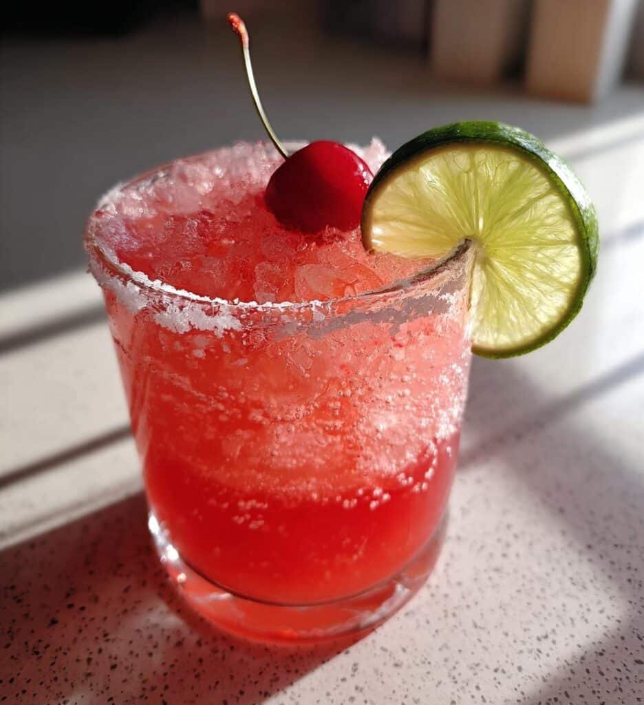 refreshing frozen tangy cherry margarita