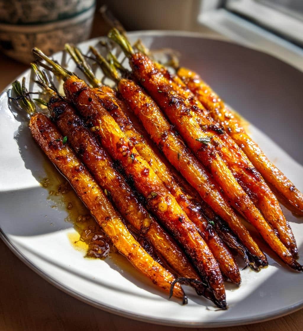 18 Irresistible Roasted Honey Garlic Smashed Carrots Recipe 3 roasted honey garlic smashed carrots - detail 1