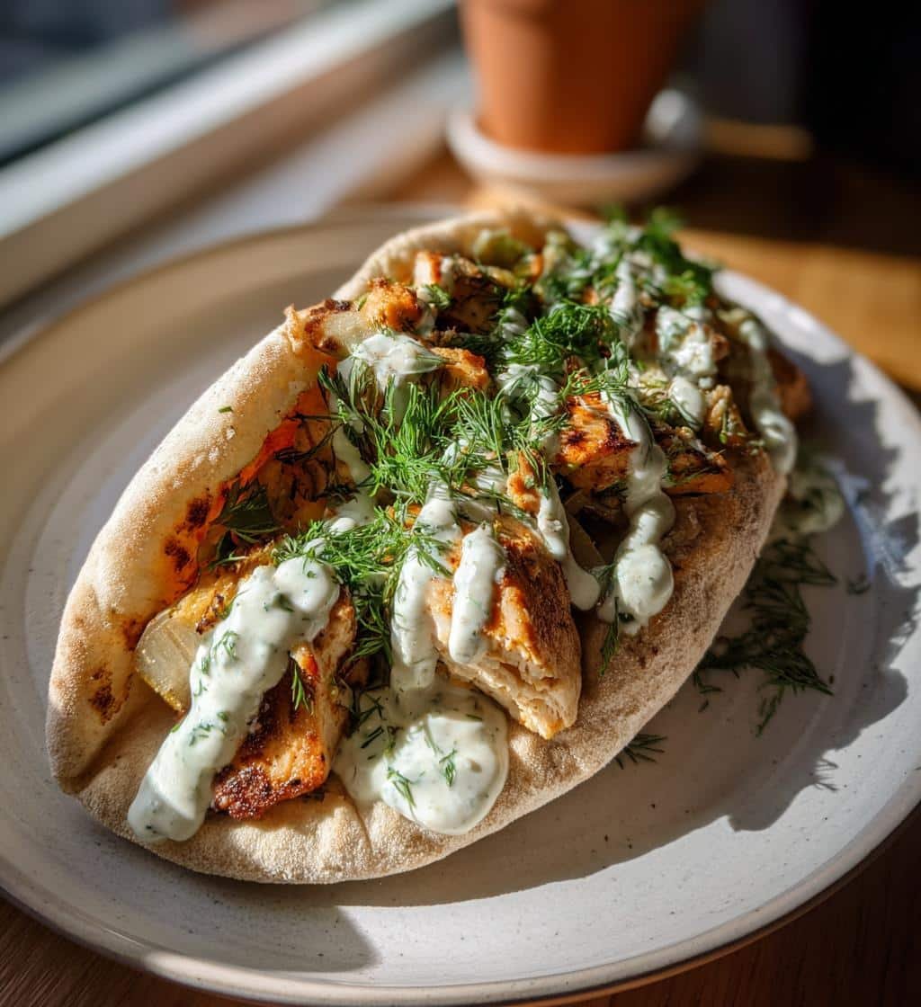 sheet pan chicken pitas with herby ranch - detail 1