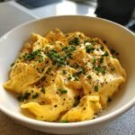 silky miso scrambled eggs