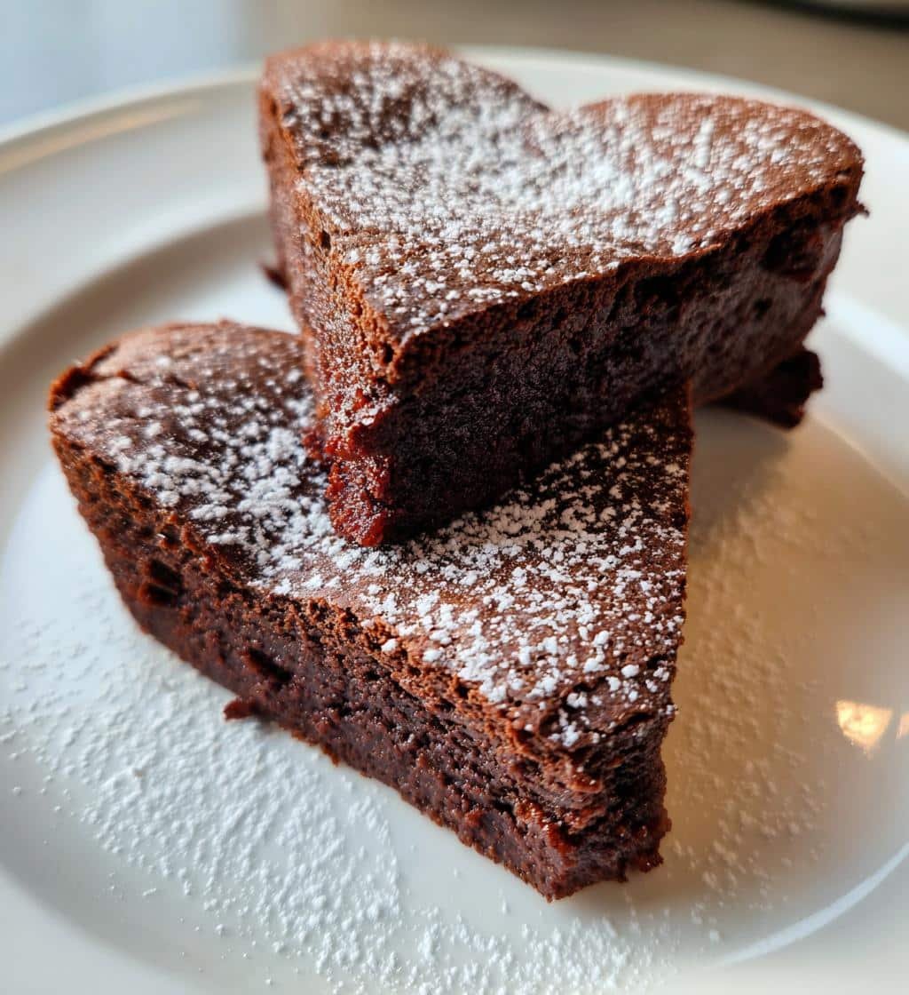 Irresistible Simple Heart-Shaped Brownies in Just 25 Minutes 3 simple heart-shaped brownies - detail 1
