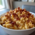 slow cooker cheddar corn with bacon