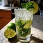 sparkling zesty minty non alcoholic mojito