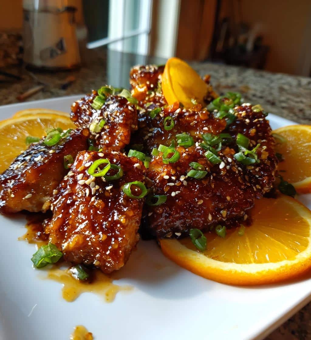 sticky roasted orange chicken better than takeout - detail 1