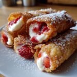 strawberry cheesecake eggroll bites recipe