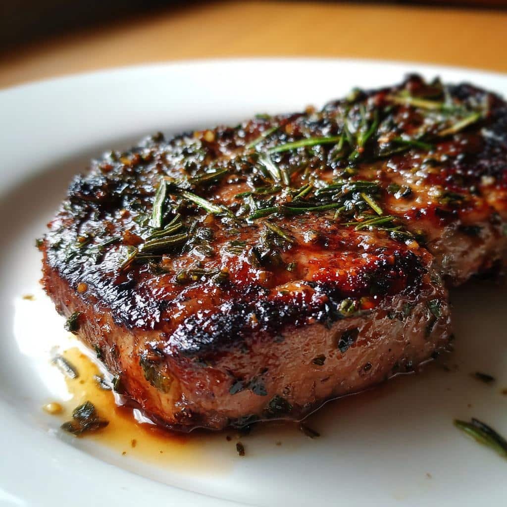 tangy garlic herb steak marinade - detail 1