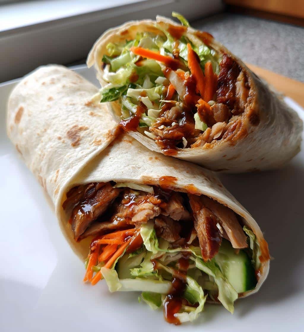 teriyaki chicken wrap - detail 1