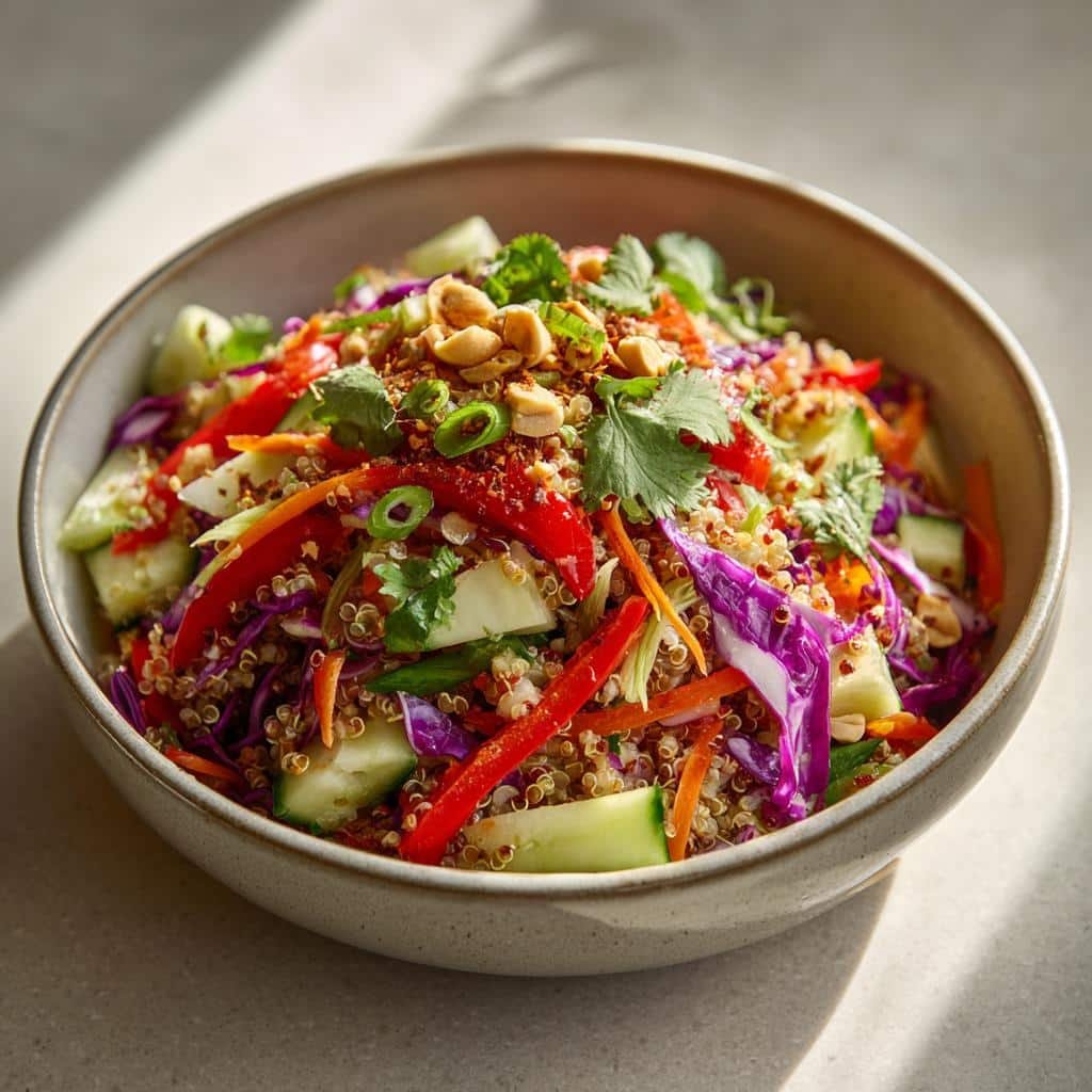 Irresistible Thai Quinoa Crunch Salad in 30 Minutes Flat 3 thai quinoa crunch salad - detail 1