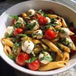 zesty caprese pasta salad light cravings