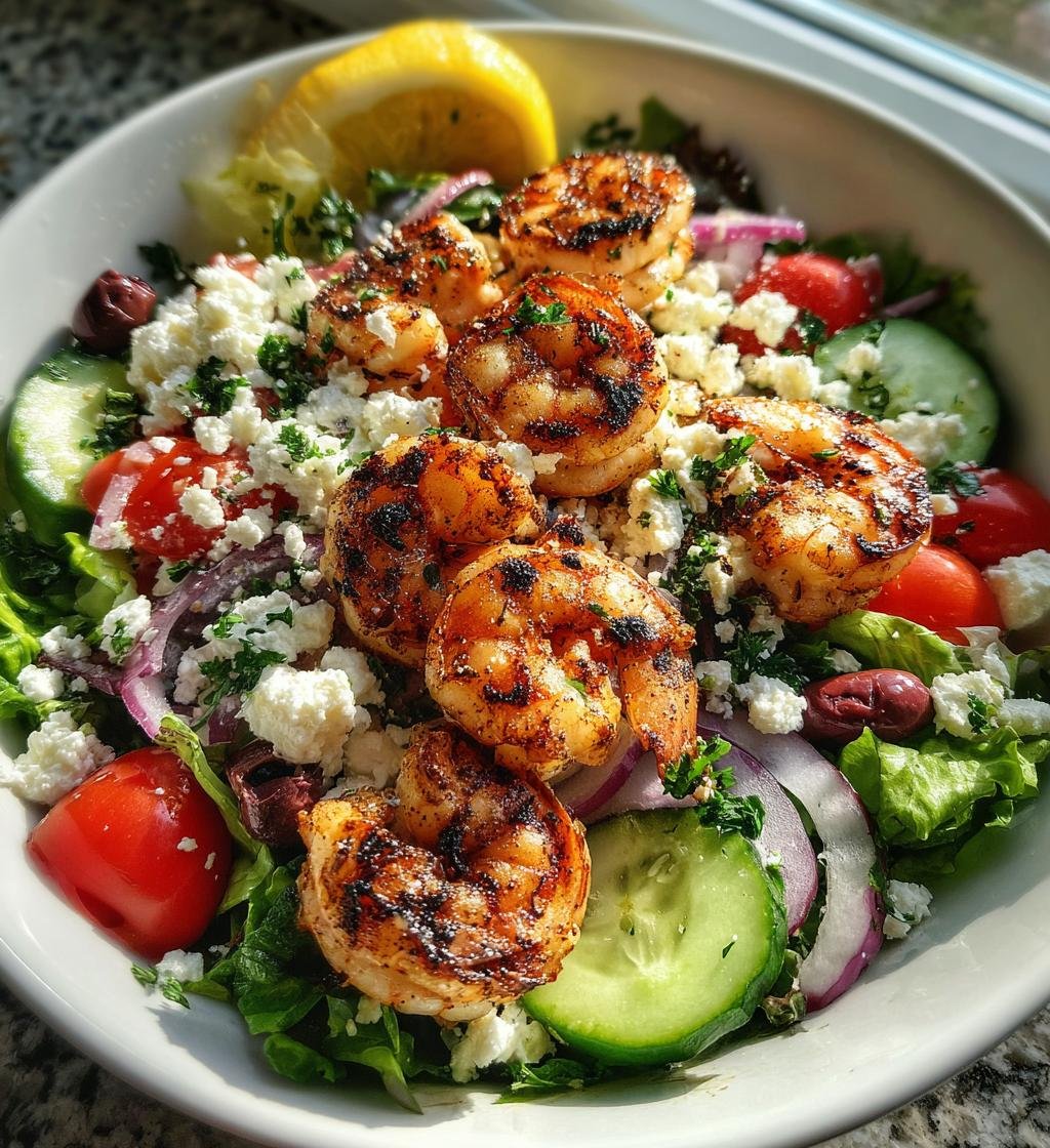 15-Minute Zesty Mediterranean Grilled Shrimp Salad Recipe 3 zesty mediterranean grilled shrimp salad - detail 1